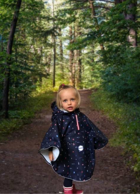 Cape De Pluie Vélo Enfant - Temps Des Grenouilles 5 Cape De Pluie Vélo Enfant - Temps Des Grenouilles – Image 5