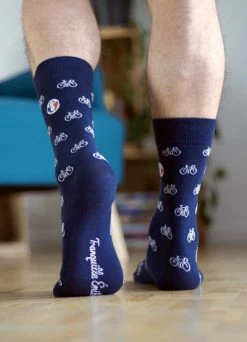 Chaussettes Vélo - Tranquille Émile 9 Chaussettes Vélo - Tranquille Émile -Accessoires vélo Soldes chaussette velo 9