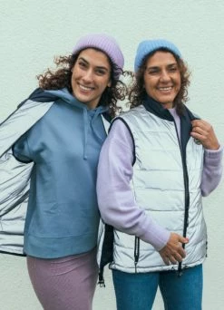 Doudoune Reversible Réfléchissante Vélo - Gofluo -Accessoires vélo Soldes doudoune reversible reflechissante velo gofluo 2