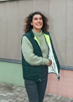 Doudoune Reversible Réfléchissante Vélo - Gofluo -Accessoires vélo Soldes doudoune reversible reflechissante velo gofluo 4